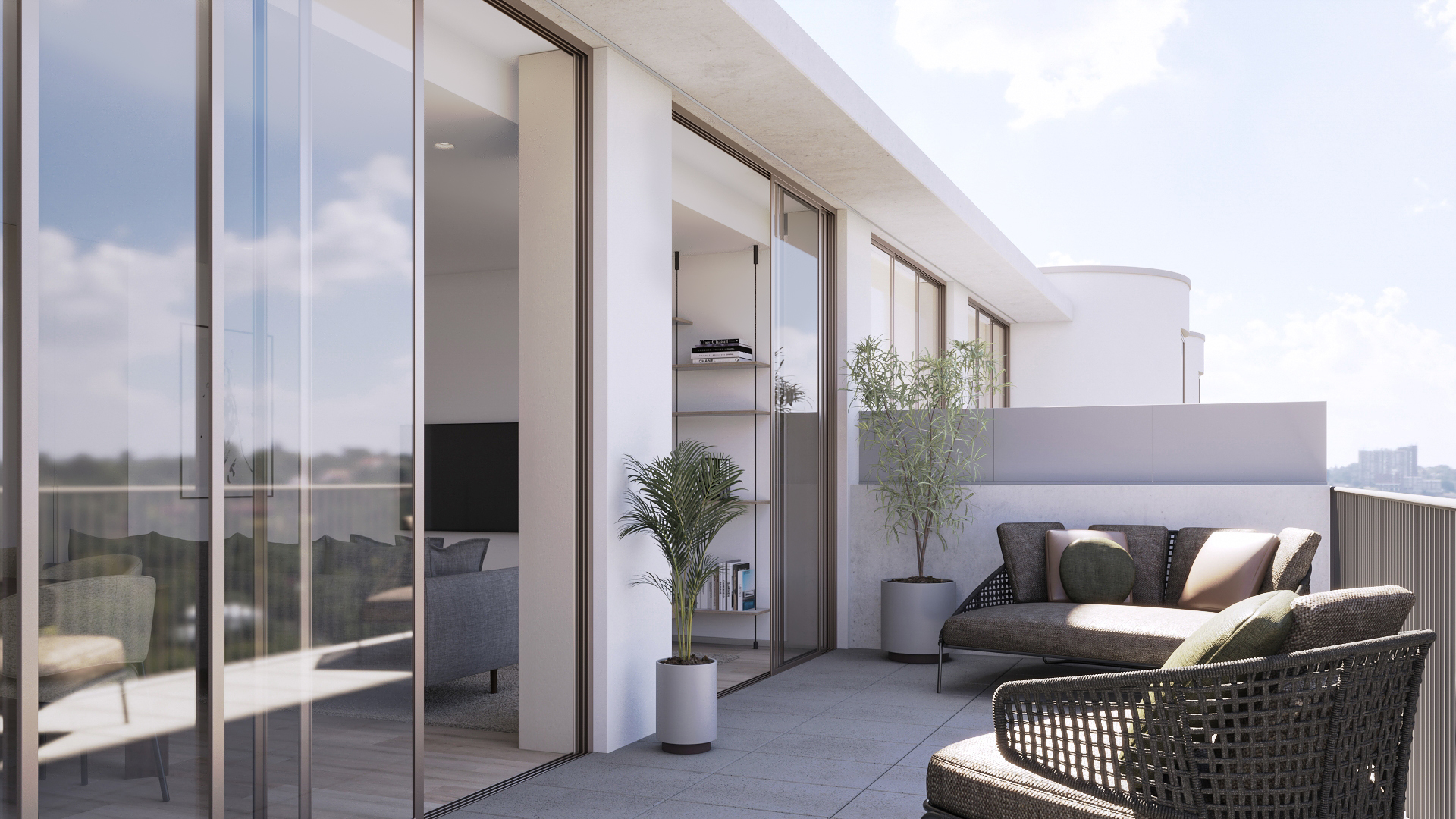 Terraço de apartamento T3+Escritório